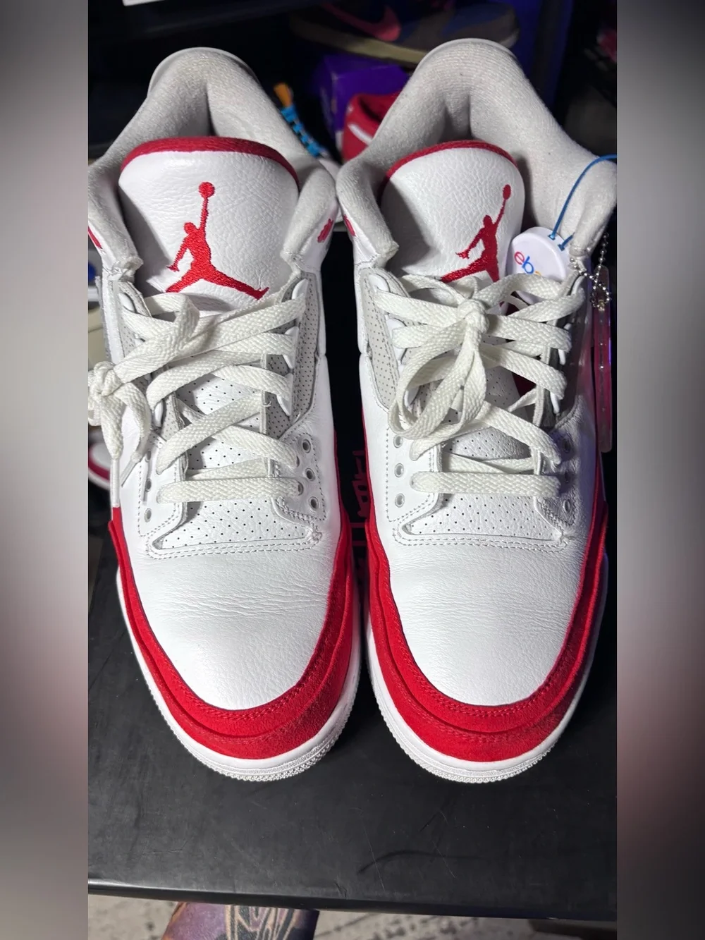 Air Jordan 3 Retro Tinker White University Red 13M